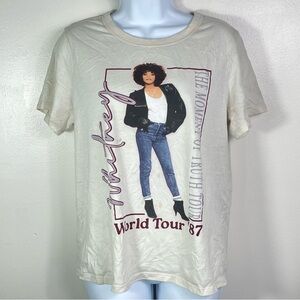 Whitney Houston "The Moment of Truth Tour" World Tour '87 graphic T-shirt